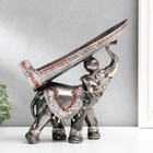 Подставка под бутылку «Грифельный слон», полистоун, 29.5×29×10 см - Фото 2