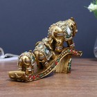 Сувенир полистоун "Три слона - дорога к счастью" 15,5х25,5х5,5 см - фото 20952984