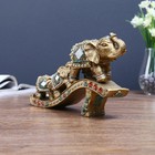 Сувенир полистоун "Три слона - дорога к счастью" 15,5х25,5х5,5 см - фото 20952986