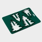 Форма печенья новогодняя Доляна «Ёлочка», 28×19 см, пластик, зелёная - Фото 3