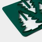 Форма печенья новогодняя Доляна «Ёлочка», 28×19 см, пластик, зелёная - Фото 5