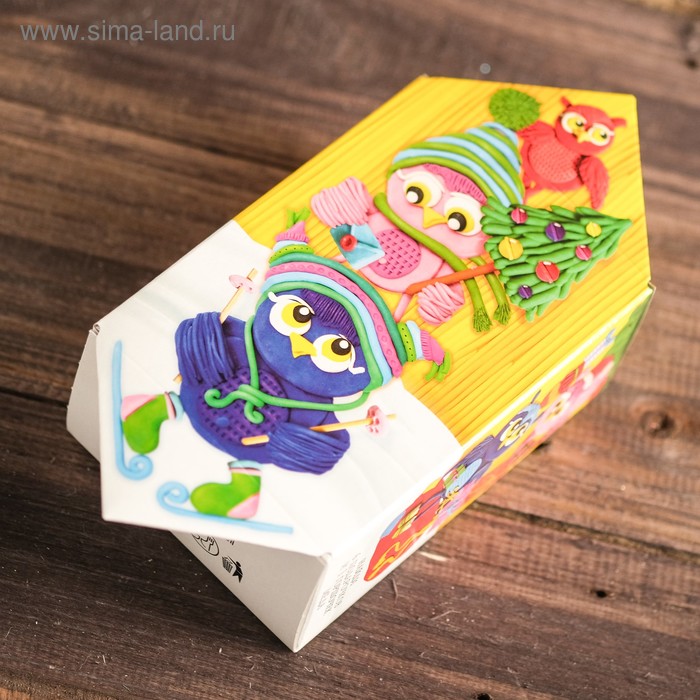 Подарочная коробка "Совушки", конфета малая, с игрой, 9 х 5,8 х 12,8 см - Фото 1
