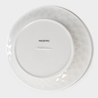Тарелка фарфоровая десертная Magistro «Блик», d=21 см, цвет белый - Фото 4