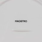 Тарелка фарфоровая десертная Magistro «Блик», d=21 см, цвет белый - Фото 5