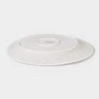 Тарелка фарфоровая обеденная Magistro «Блик», d=26 см, цвет белый - фото 4277298