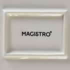 Тарелка десертная Magistro «Лакомка», 20×16 см, фарфор, белая - Фото 5