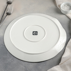 Тарелка фарфоровая обеденная Magistro «Изобилие», d=30 см, цвет белый - Фото 3