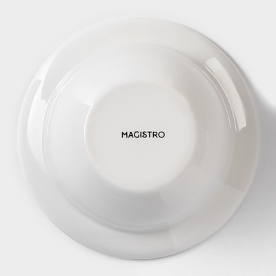 Салатник Magistro «Бланш», 420 мл, d=15.3 см, фарфор, белый