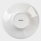 Тарелка фарфоровая для пасты Magistro «Бланш», 200 мл, d=20 см, цвет белый - Фото 4
