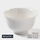 Салатник фарфоровый Magistro «Бланш», 220 мл, d=10 см, цвет белый - фото 5815983