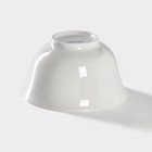 Салатник Magistro «Кувшинка Бланш», 700 мл, d=15 см, фарфор, белый - Фото 3