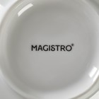 Салатник Magistro «Кувшинка Бланш», 700 мл, d=15 см, фарфор, белый - Фото 5