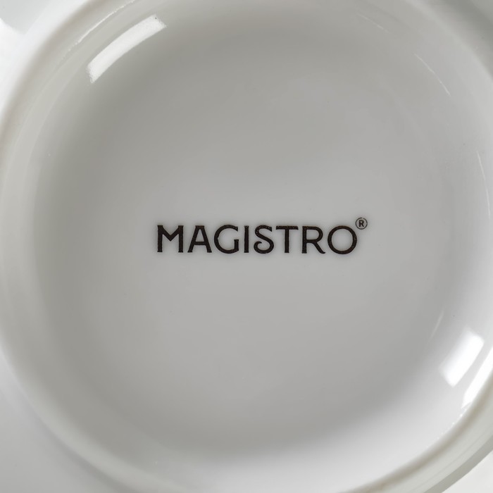 Салатник фарфоровый Magistro «Бланш», 700 мл, d=15 см, цвет белый - фото 1908475337