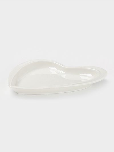 Блюдо фарфоровое Magistro «Сердце Бланш», 17,5×20×3 см, цвет белый