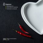 Блюдо фарфоровое Magistro «Сердце», 17,5×20×3 см, цвет белый - Фото 4