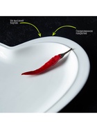 Блюдо Magistro «Сердце Бланш», 17.5×20×3 см, фарфор, белое - Фото 7