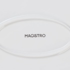 Тарелка Magistro «Блик», 25.5×16.5×3 см, овальная, фарфор, белая - Фото 11