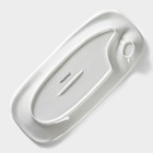 Блюдо фарфоровое с соусником Magistro «Бланш», 28×12.5 см, белое - Фото 4