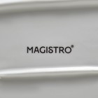 Блюдо фарфоровое с соусником Magistro «Бланш», 28×12,5 см, цвет белый - Фото 5