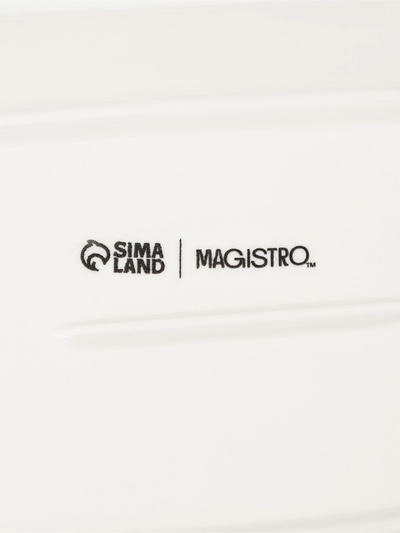Блюдо фарфоровое с соусником Magistro «Бланш», 28×12.5 см, белое