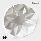 Салатник Magistro «Изобилие», 260 мл, d=15 см, фарфор, белый - Фото 2