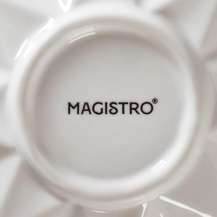 Салатник фарфоровый Magistro «Изобилие», 260 мл, d=15 см, цвет белый - фото 1890846734