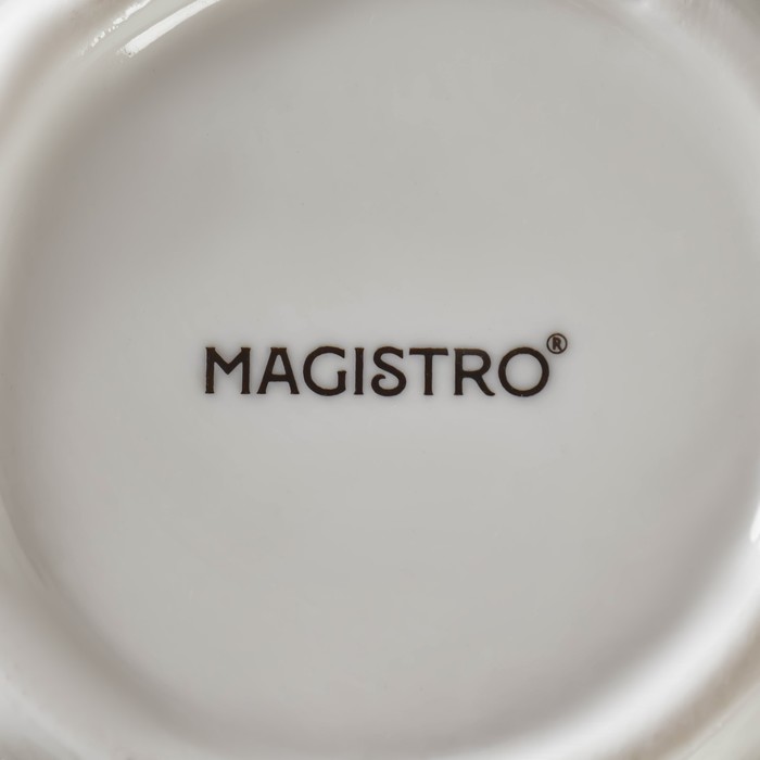 Салатник фарфоровый Magistro «Изобилие», 600 мл, d=20,5 см, цвет белый - фото 1908475391