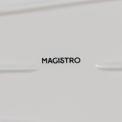 Блюдо Magistro «Бланш», 30×14×4.5 см, фарфор, белое