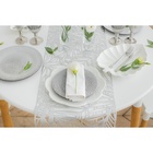 Блюдо Magistro «Лист Бланш», 31×22×3.5 см, фарфор, белое  (артикул 4177897)  большой выбор товаров оптом и в розницу по низким ценам с доставкой