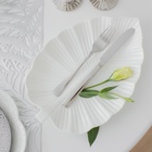 Блюдо Magistro «Лист Бланш», 31×22×3.5 см, фарфор, белое  (артикул 4177897)  большой выбор товаров оптом и в розницу по низким ценам с доставкой