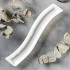 Блюдо для оливок Magistro «Бланш», 29.5×6 см, фарфор, белое - Фото 1