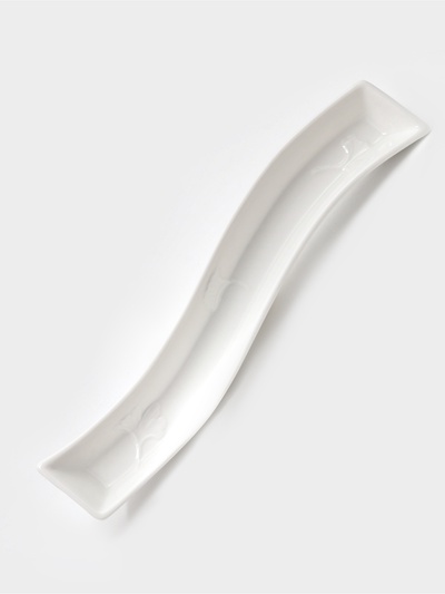 Блюдо для оливок Magistro «Бланш», 29.5×6 см, фарфор, белое