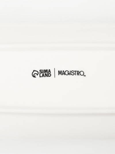 Блюдо Magistro «Бланш», 36×9×5 см, фарфор, белое