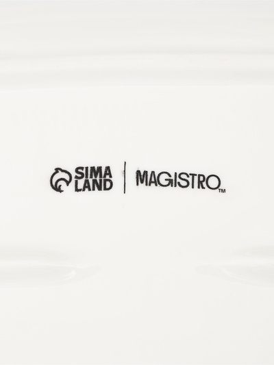 Блюдо фарфоровое Magistro «Бланш», 40×13×4 см, белое