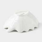 Соусник Magistro «Лист Бланш», 150 мл, 15.5×9.5×4.5 см, фарфор, белый - Фото 4