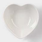 Соусник фарфоровый Magistro «Любовь», 80 мл, цвет белый - Фото 3