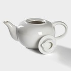 Чайник фарфоровый заварочный Magistro «Бланш», 1 л, цвет белый - Фото 3
