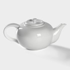 Чайник фарфоровый заварочный Magistro «Бланш», 1 л, цвет белый - Фото 5