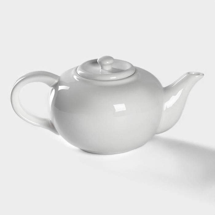 Чайник фарфоровый заварочный Magistro «Бланш», 1 л, цвет белый - фото 1905568224