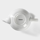 Чайник фарфоровый заварочный Magistro «Бланш», 1 л, цвет белый - фото 4277410
