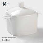 Супница фарфоровая Magistro «Бланш», 3.5 л, цвет белый - Фото 2