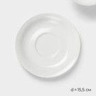 Чайная пара Magistro «Бланш», чашка 250 мл, блюдце d=15.5 см, фарфор, белая - Фото 3