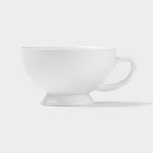 Чайная пара Magistro «Бланш», чашка 250 мл, блюдце d=15.5 см, фарфор, белая - Фото 5