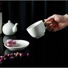 Чайная пара фарфоровая Magistro «Бланш», 2 предмета: чашка 200 мл, блюдце d=14,5 см, цвет белый - Фото 5