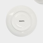 Чайная пара Magistro «Бланш», 2 предмета: чашка 280 мл, блюдце d=15 см, фарфор, белая - Фото 7