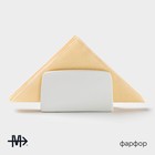 Салфетница Magistro «Бланш», 12×4×7 см, фарфор, белая - Фото 2