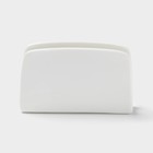 Салфетница Magistro «Бланш», 12×4×7 см, фарфор, белая - Фото 4