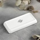 Набор для специй Magistro «Бланш», солонка 65 мл, перечница 60 мл, ёмкость для зубочисток, на подставке, фарфор, белый - Фото 4