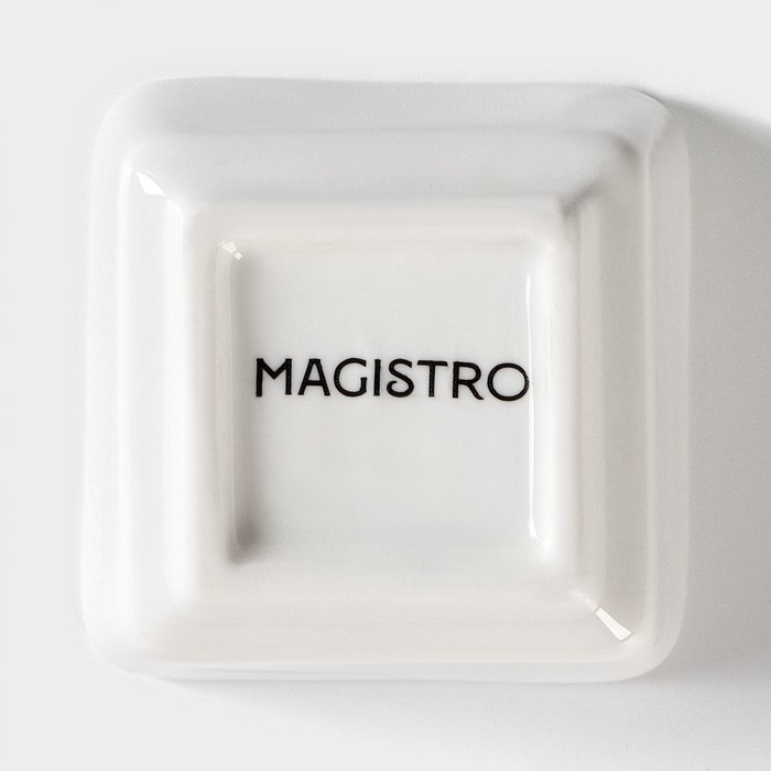 Соусник фарфоровый Magistro «Бланш», 50 мл, 6×6×3,5 см, цвет белый - фото 1881977353