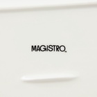 Маслёнка Magistro «Бланш», 16×8 см, фарфор, белая - Фото 4